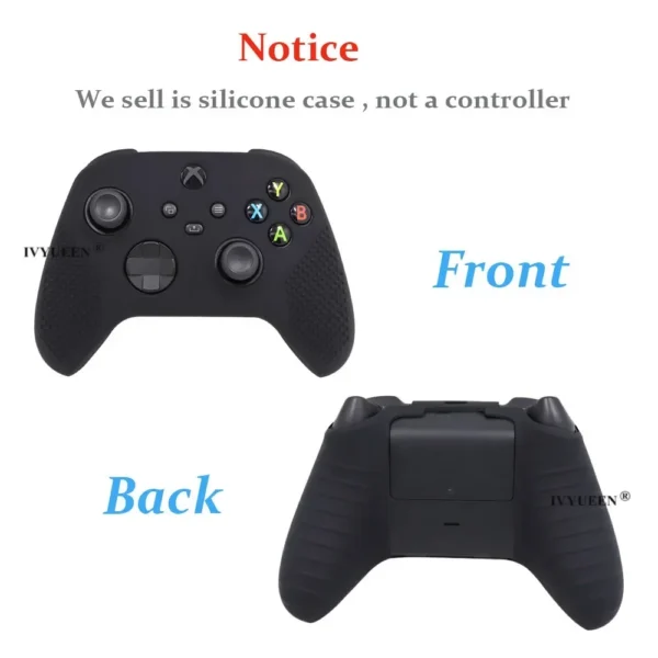 ivyueen mixcolor protective silicone skin for xbox series s x xss xsx controller thumbstick grip caps gamepad protector cover