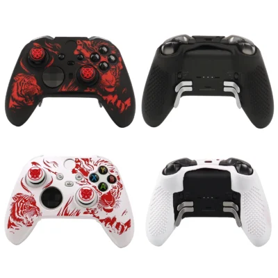 soft silicone protective case cover for xbox elite series 2 controller gamepad skin games accessories with joystick caps