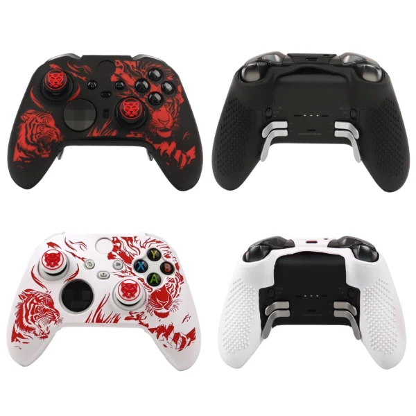 soft silicone protective case cover for xbox elite series 2 controller gamepad skin games accessories with joystick caps