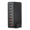 600w gan charger hub usb c 8 ports fast charging station adapter for all devices with 5 usb c + 3 usb a charger pd pps 140 w