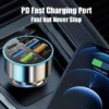 uyuxio 8 in 1 usb c car phone charger 4 usb a 4 pd super fast charge adapter for iphone ipad samsung oppo oneplus huawei vivo