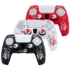 silicone protective case cover for playstation 5 controller skin gamepad games accessories for ps5 control with joystick caps