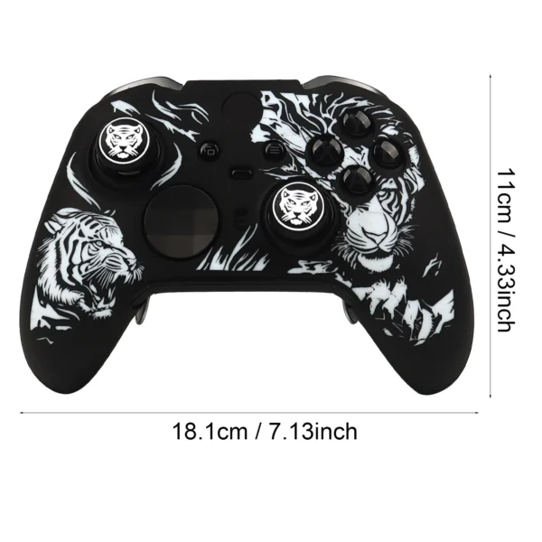 soft silicone protective case cover for xbox elite series 2 controller gamepad skin games accessories with joystick caps