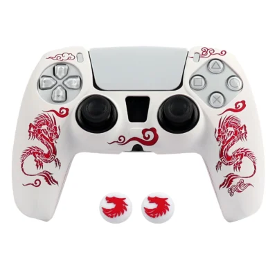 laser carving soft silicone cover for ps5 controller skin case gamepad joystick accessories