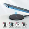 30w wireless charger for iphone 15 14 13 12 x pro max induction fast charging pad dock station for samsung s23 s22 xiaomi huawei