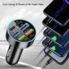 uyuxio 8 in 1 usb c car phone charger 4 usb a 4 pd super fast charge adapter for iphone ipad samsung oppo oneplus huawei vivo