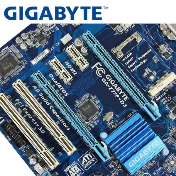 gigabyte ga z77p d3 desktop motherboard z77 lga 1155 i3 i5 i7 ddr3 32g atx uefi bios original used