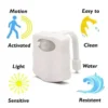 motion sensor light wireless led night light rgb 8colors lamp toilet bathroom atmosphere light colorful sensor led night lights