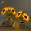 3 led night light rechargeable sunflower lights interior lighting bedroom bedside desktop decoration table lamp night lamps 3 led night light rechargeable sunflower lights interior lighting bedroom bedside desktop decoration table lamp night lamps