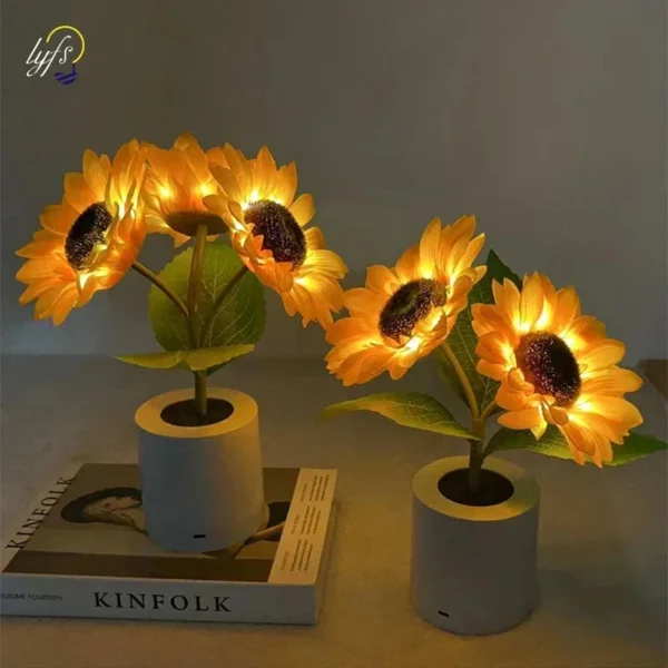 3 led night light rechargeable sunflower lights interior lighting bedroom bedside desktop decoration table lamp night lamps 3 led night light rechargeable sunflower lights interior lighting bedroom bedside desktop decoration table lamp night lamps