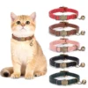 cat collar with bell cartoon footprint colorful dog puppy cat accessories kitten collar adjustable safety bell ring necklace cat collar with bell cartoon footprint colorful dog puppy cat accessories kitten collar adjustable safety bell ring necklace