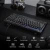 redragon k515 shiva rgb membrane gaming 98 keys mechanical detachable wrist rest smooth linear switch keyboard