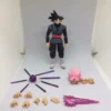 new 14cm anime dragon ball black goku zamasu action figure super saiyan movie version dbz model with multiple accessories toys