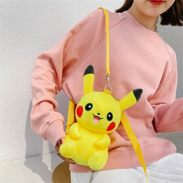 pokemon pikachu plush backpack japanese anime cartoon animals pikachu children's schoolbags doll christmas birthday gifts