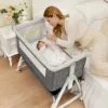 baby bassinet, bedside bassinet for baby, 3 in 1 bassinet bedside sleeper with wheels