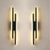 led bedroom wall lamp wall sconces copper line pipe acrylic lampshade indoor lighting for living room corridor light fixture