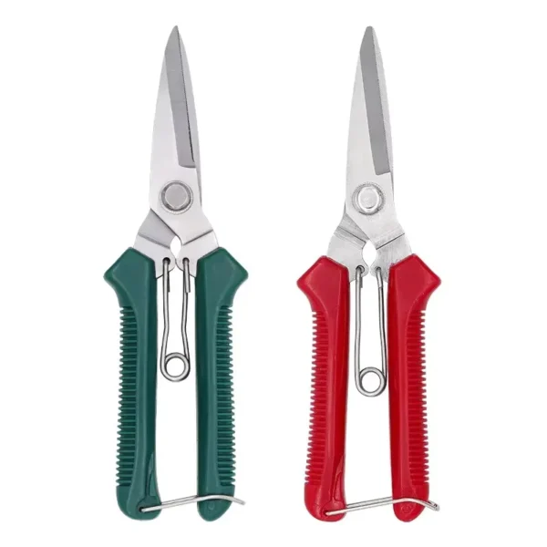 straight head pruning shears non slip handlestainless steel outils manuels household bonsai garden scissors pruing shear