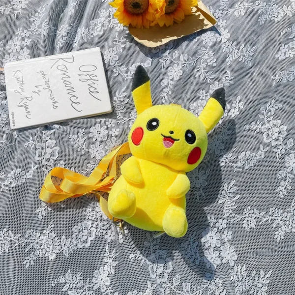 pokemon pikachu plush backpack japanese anime cartoon animals pikachu children's schoolbags doll christmas birthday gifts