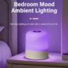 rechargeable led night light with remote control touch switch table lamp for reading bedroom white rgb color dimmable portable
