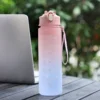 900ml sports water bottle with time marker leak proof cup motivational portable water bottle for outdoor sport fitness bpa free