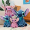 40/50cm anime cartoon disney's lilo & stitch kawaii girl plush dolls cute angel large plush toys girl's christmas birthday gifts