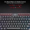redragon k515 shiva rgb membrane gaming 98 keys mechanical detachable wrist rest smooth linear switch keyboard