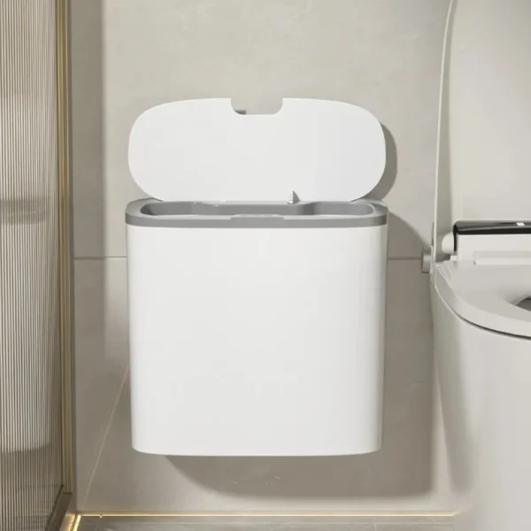 14l bathroom smart trash can wall mounted waterproof garbage bin automatic sensor wastebasket narrow dustbin for kitchen 14l bathroom smart trash can wall mounted waterproof garbage bin automatic sensor wastebasket narrow dustbin for kitchen