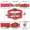 cat collar with bell cartoon footprint colorful dog puppy cat accessories kitten collar adjustable safety bell ring necklace cat collar with bell cartoon footprint colorful dog puppy cat accessories kitten collar adjustable safety bell ring necklace