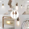 intelligent wooden magnetic suction lamp led charging night light staircase corridor bedroom atmosphere human body sensing light intelligent wooden magnetic suction lamp led charging night light staircase corridor bedroom atmosphere human body sensing light