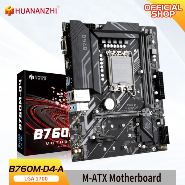 huananzhi b760m d4 m atx ddr4 motherboard support 12 13 gen( intel lga 1700 cpu 12100f/12400f/12490f/12600f/12700f/13600f) huananzhi b760m d4 m atx ddr4 motherboard support 12 13 gen( intel lga 1700 cpu 12100f/12400f/12490f/12600f/12700f/13600f)