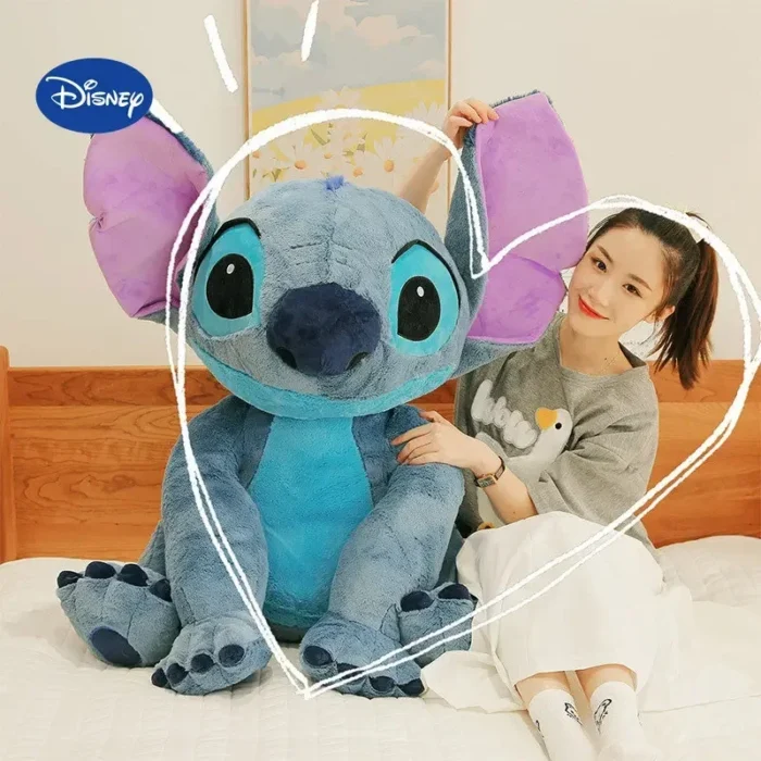 disney 60cm plush stuffed toys lilo &stitch kawaii cartoon animal cushion pillow doll couple girls boychristmas gift peluches