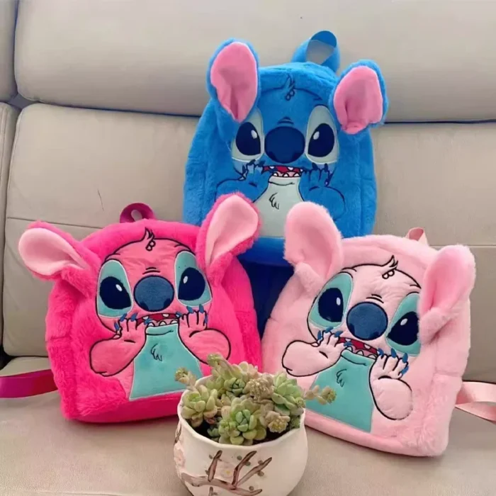 disney stitch plush new backpack cartoon fashion 3d mini women's backpack large capacity cute children schoolbag high quality!! disney stitch plush new backpack cartoon fashion 3d mini women's backpack large capacity cute children schoolbag high quality!!