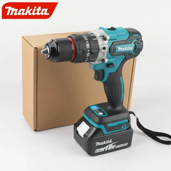 makita ddf487 13mm red and black brushless household 18v lithium ion charging impact drill, high torque electric screwdriver makita ddf487 13mm red and black brushless household 18v lithium ion charging impact drill, high torque electric screwdriver