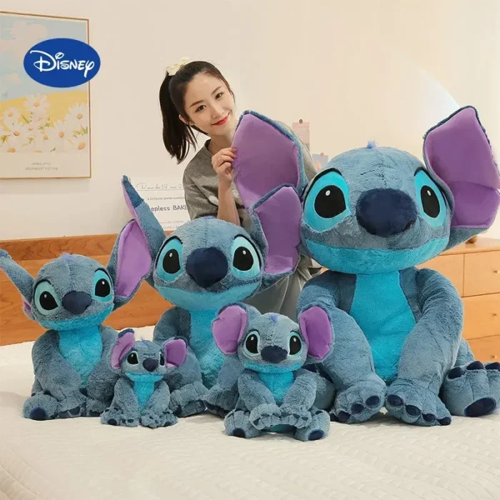 disney 60cm plush stuffed toys lilo &stitch kawaii cartoon animal cushion pillow doll couple girls boychristmas gift peluches