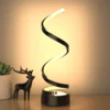 classic creative spiral led table lamp, modern minimalist dimmable spiral table lamp, adjustable arm, soft light, multifunction classic creative spiral led table lamp, modern minimalist dimmable spiral table lamp, adjustable arm, soft light, multifunction