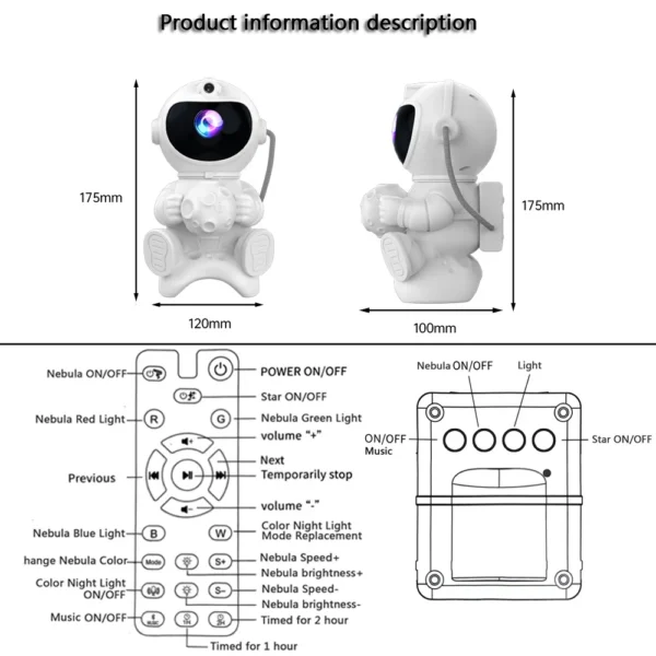 astronaut led star projector night light galaxy projectors bluetooth speaker for bedroom room decor kids gift starry sky lamp astronaut led star projector night light galaxy projectors bluetooth speaker for bedroom room decor kids gift starry sky lamp