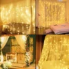 curtain light for party/wedding/festival/christmas,window blinking string light for bedroom/living room,usb plug with 8 modes