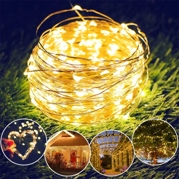 usb led fairy lights copper wire string 20m 200led holiday outdoor lamp garland for christmas tree wedding party decoration usb led fairy lights copper wire string 20m 200led holiday outdoor lamp garland for christmas tree wedding party decoration
