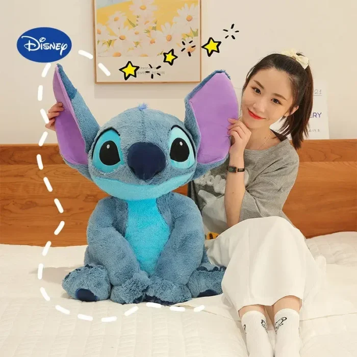 disney 60cm plush stuffed toys lilo &stitch kawaii cartoon animal cushion pillow doll couple girls boychristmas gift peluches