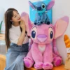 40/50cm anime cartoon disney's lilo & stitch kawaii girl plush dolls cute angel large plush toys girl's christmas birthday gifts