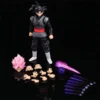 new 14cm anime dragon ball black goku zamasu action figure super saiyan movie version dbz model with multiple accessories toys