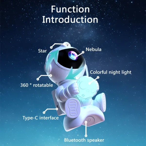astronaut led star projector night light galaxy projectors bluetooth speaker for bedroom room decor kids gift starry sky lamp astronaut led star projector night light galaxy projectors bluetooth speaker for bedroom room decor kids gift starry sky lamp
