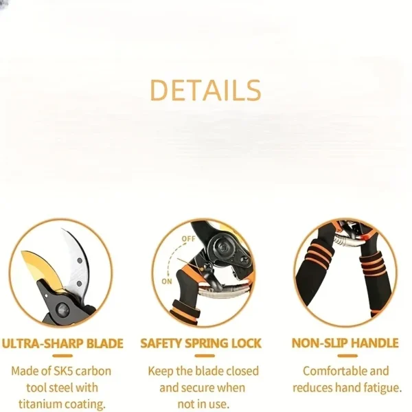 toughbuilt pruning shears garden hand tools farming scissors fruit picker garden pruner gardening shears gardening tools