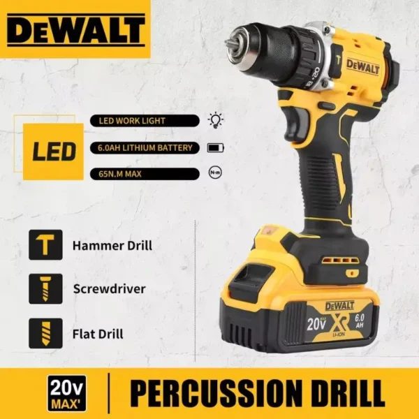 dewalt dcd805 brushless compact electric screwdriver hand drill impact drill 20v rechargeable lithium battery charger dewalt dcd805 brushless compact electric screwdriver hand drill impact drill 20v rechargeable lithium battery charger