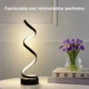 led spiral dimmable table lamp suitable for living room bedroom study adjustable brightness bedside lamp for office and home use led spiral dimmable table lamp suitable for living room bedroom study adjustable brightness bedside lamp for office and home use
