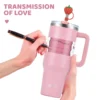 30oz/40oz stainless steel tumbler large capacity thermal bottle double vacuum flasks keep cold thermos cup diy gift mug