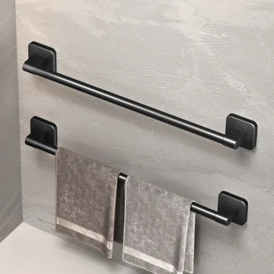 bathroom towel holder white without drilling bathroom black towel rack towel bar self adhesive bathroom towel rack towel rail