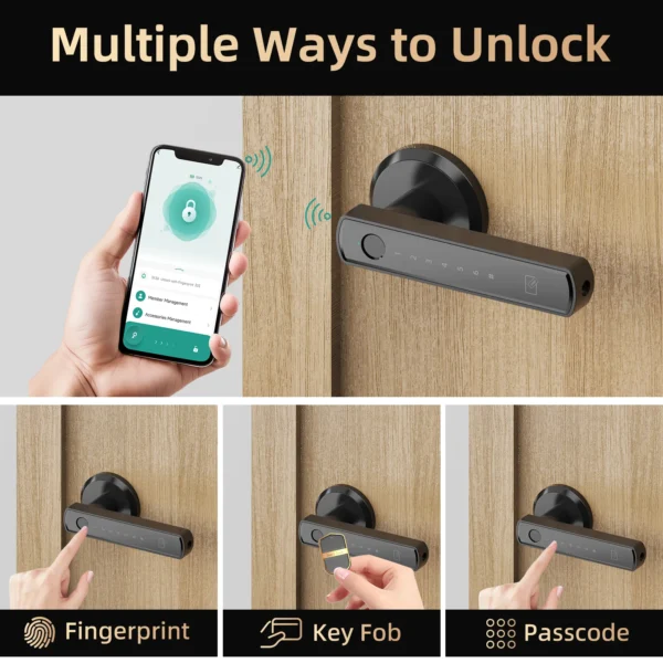 viladepot smart lock fingerprint door lock app control type c interface passcode unlock electronic touchscreen keypad viladepot smart lock fingerprint door lock app control type c interface passcode unlock electronic touchscreen keypad