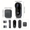 tuya wifi home smart video doorbell outdoor bidirectional hd door eye camera 1080p support sd card cloud storage waterproof