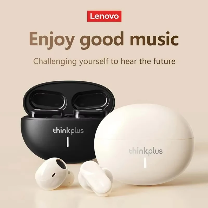 original lenovo lp19 in ear bluetooth headphones tws wireless earphones hd music game noise reduction earbuds call sport headset